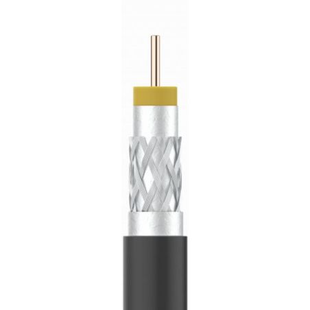 Cable Coaxial Sk Plus Pvc Vatc Eca Clase A M Negro Trenzado