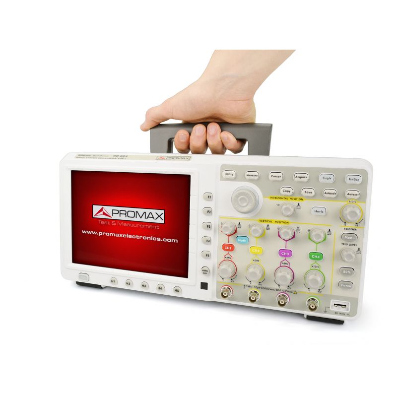 Promax 4 canal oscilloscope numérique 200 MHz et 2 Géch s avec écran