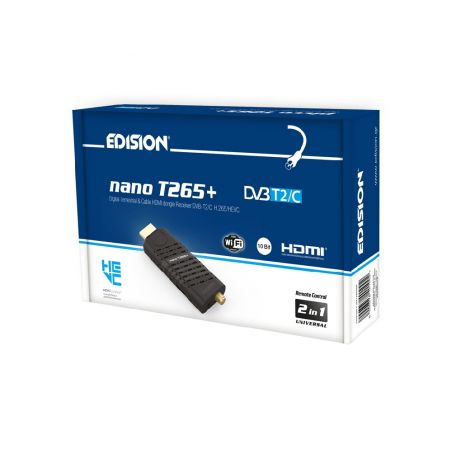 Edision Nano T Receptor Dongle Digital Terrestre Y Por Cable Hdmi