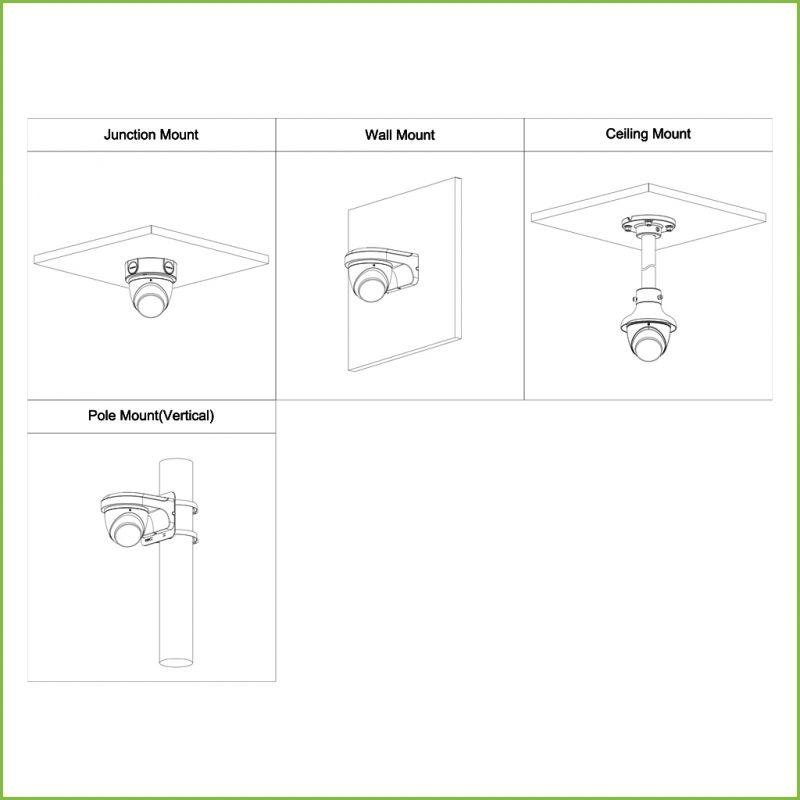 Dahua HAC HDW1509T LED Dome HDCVI 4IN1 5M FULL COLOR WDR