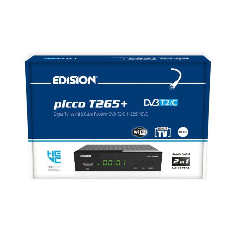 Edision Picco T265 Récepteur numérique terrestre et câble FullHD DVB