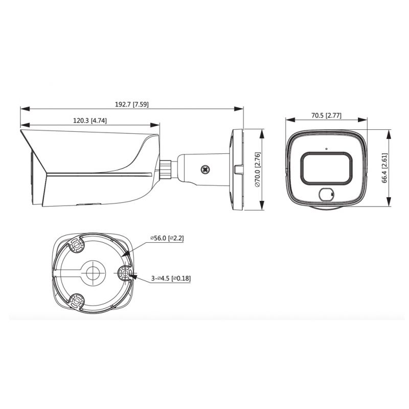 Dahua Ipc Hfw E As Led B Tubular Ip H M Full Color