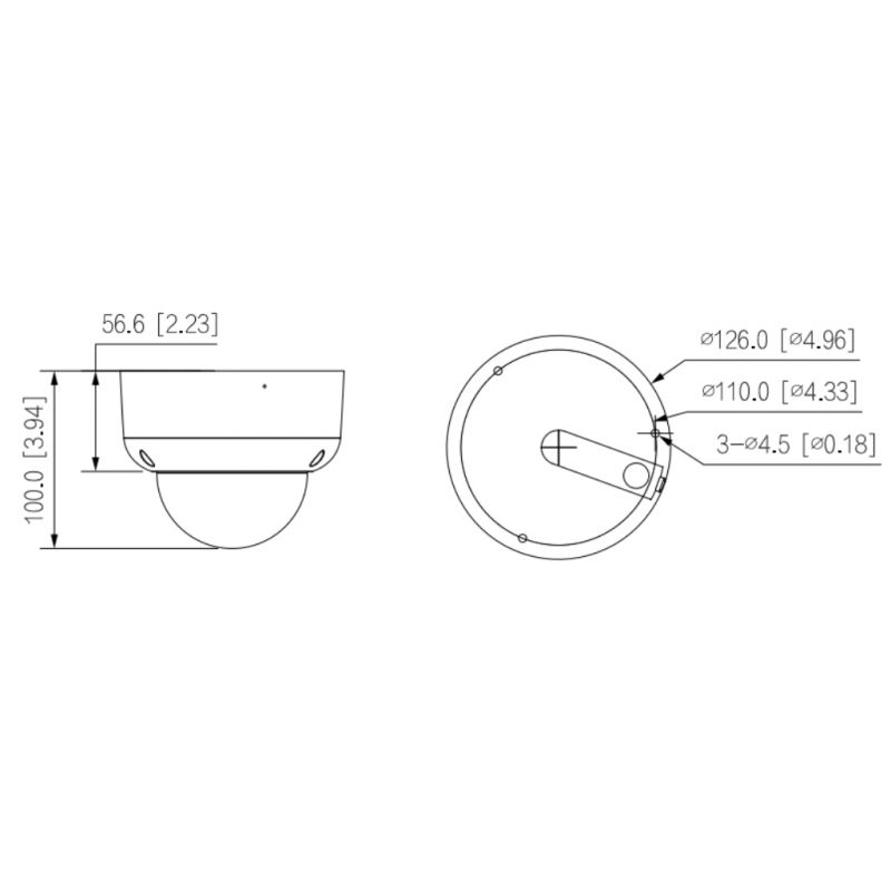 Dahua HAC HDBW2802RA Z A S2 Dome HDCVI 4K DN WDR Starlight IR60m