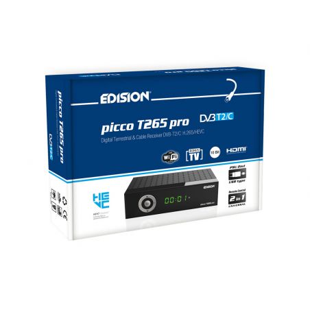 Edision Picco T Pro Receptor Digital Terrestre Y Por Cable Fullhd