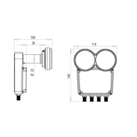 Lnb Inverto Quad Monoblock Mm Para Antenas De Cm