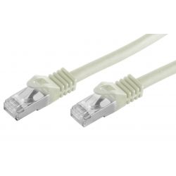 Cabo da rede RJ45 0.25m Cat 7 S/FTP PIMF y LSZH 600MHz Gris