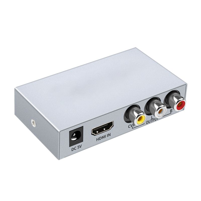 HDMI to AV converter, 1 input, 1 AV output,