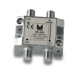 Alcad DE-205 Derivador fi 2 sal 20 db plano