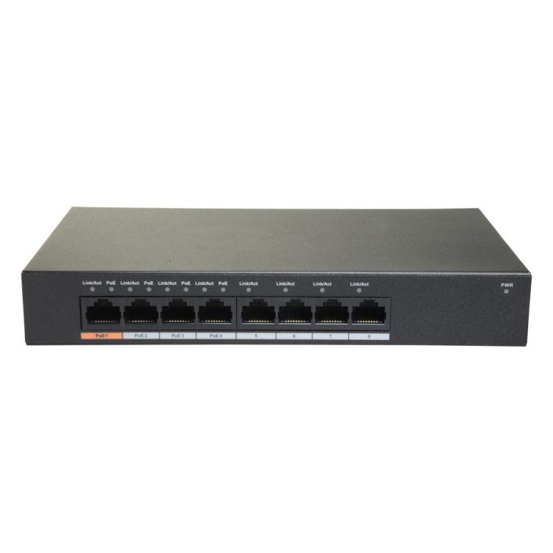 PFS3008-8GT-60 - Switch PoE Branded, 8 puertos GigaBit (4 Puertos PoE),…