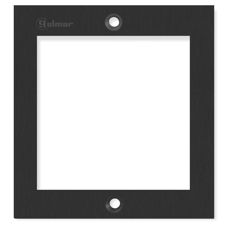 Golmar NX6001 BLACK inox frame 1 module