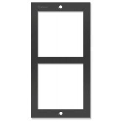 Golmar NX6002 BLACK inox frame 2 module