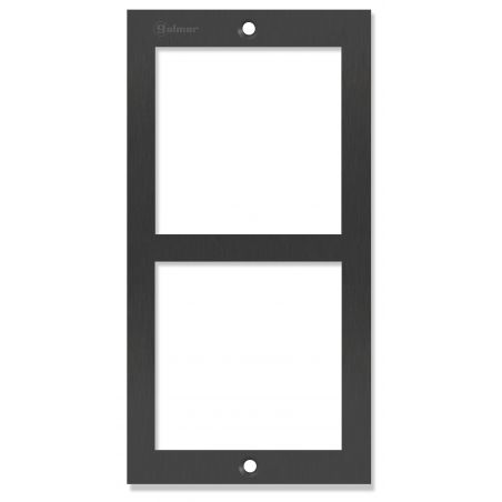 Golmar NX6002 BLACK inox frame 2 module