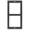 Golmar NX6002 BLACK inox frame 2 module