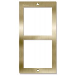 Golmar NX6002 GOLD inox frame 2 module