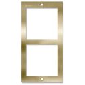 Golmar NX6002 GOLD inox frame 2 module