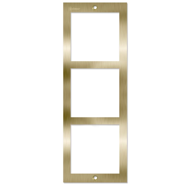 Golmar NX6003 GOLD inox frame 3 module