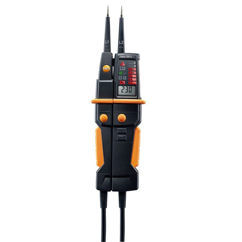 Testo 0590 7503 Verificador de tensão testo 750-3 Com LED 360º e LCD