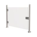 TS-GLASSDOOR-120 - Stainless steel glass fence, Manual opening of the…