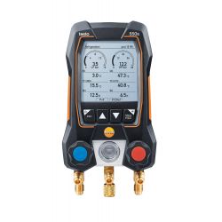 Testo 0564 5503 Kit analyseur de réfrigération Testo 550s Smart Digital Set avec sondes et tuyaux sans fil