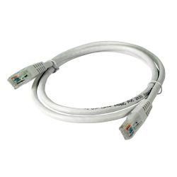 Cabo de rede RJ45 U/UTP Cat 6 Cu PVC 1m Branco Televes