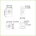 Dahua IPC-HUM8241-E1-L4 Mini caméra IP H265 sténopé 2M DN WDR…