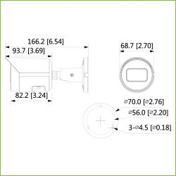 Dahua IPC-HFW2230S-S-0360B-S2-B IP tubulaire H265 2M DN dWDR…