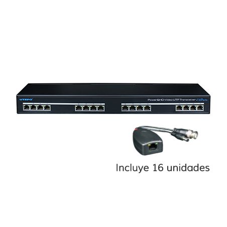 Utepo UTP116PV-HD2 Convertisseur vidéo UTP 16ch 4IN1 +…