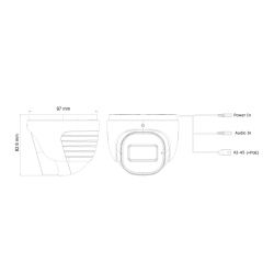 Provision DI-340IPE-28 Dôme IP 4MP H265 WDR IR20m 2,8 mm PoE…