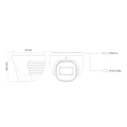 Provision DI-320IPS-28 Dôme IP 2MP H265 dWDR IR20m 2.8 PoE IP67…