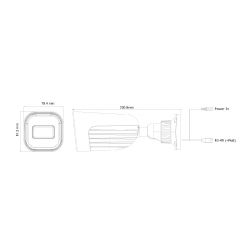 Provision I4-320A-28 Tubular AHD 4IN1 1080P IR40m 2.8mm IP67