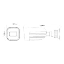 Provision I4-320AU-MVF Tubular AHD 4IN1 1080P IR40m 2,8-12mm VFM…