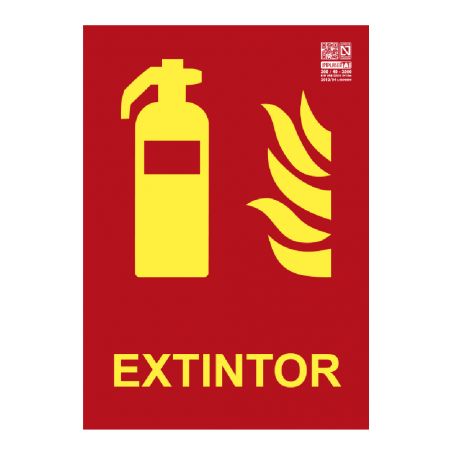 Implaser EX229L-A4 Class A fire extinguisher sign 29.7x21cm