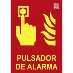 Implaser EX231L-A4 Señal pulsador de alarma Clase A 29,7x21cm