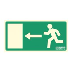 Implaser EV256N Left exit sign 32x16cm