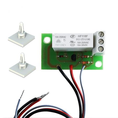 CSMR MDN12 Circuito de relé de 12 Vdc com contatos comutados.