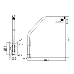 Dahua PFB303S - Swan-neck support for speed domes, Suitable for…