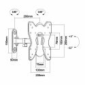 TVM-432 - Soporte pared para monitor LCD, Inclinación -12º ~…