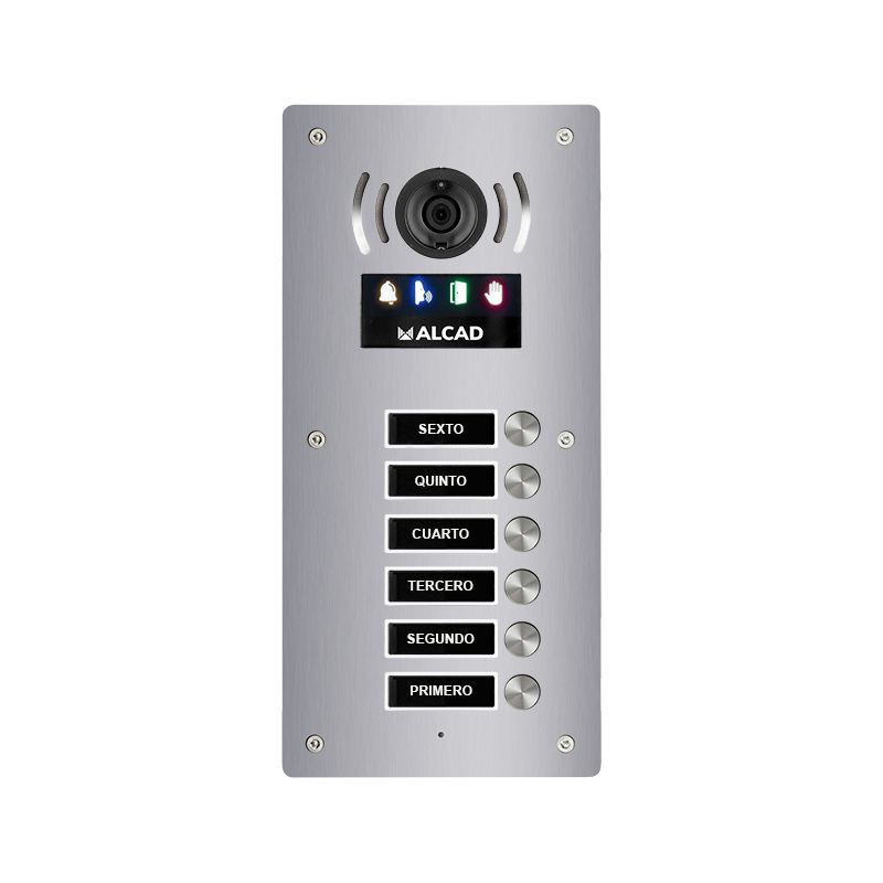 Alcad PTS-63206 Aloi audio&video panel 6 simple buttons