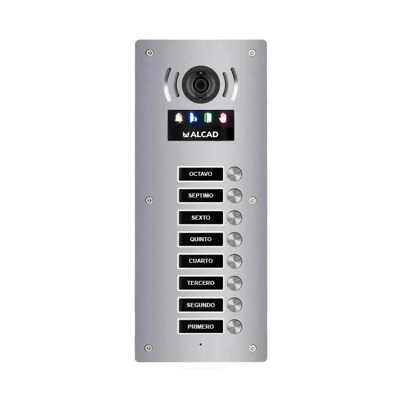 Alcad PTS-63208 Aloi audio&video panel 8 simple buttons