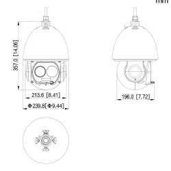 Dahua TPC-SD5441-TB35 Dome IP Termográfico PTZ Híbrido 400*300…