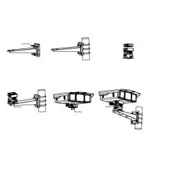 DAHUA - 3012 - SUPORTE DE AÇO DE MONTAGEM EM PAREDE ATÉ 30KG