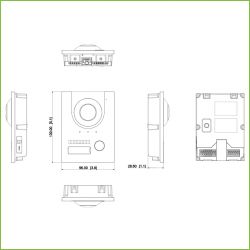 Dahua VTO2201F-P Estación Exterior para Videoportero IP PoE con…