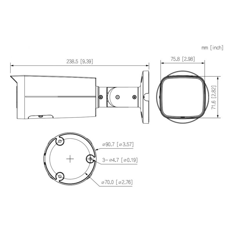 Dahua Ipc-hfw2441t-zas Tubular Ip H265 4m Dn Wdr Starlight Ivs…