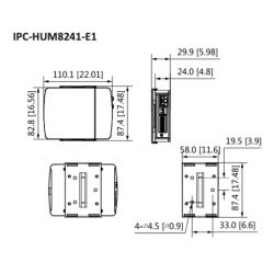 Dahua IPC-HUM8241-E1-L1 H265 Sténopé Mini Caméra IP 2M DN WDR…