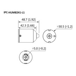 Dahua IPC-HUM8241-E1-L1 H265 Pinhole Mini IP Camera 2M DN WDR…