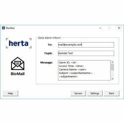 Herta BIOMAIL HERTA. Module for sending alarms via email