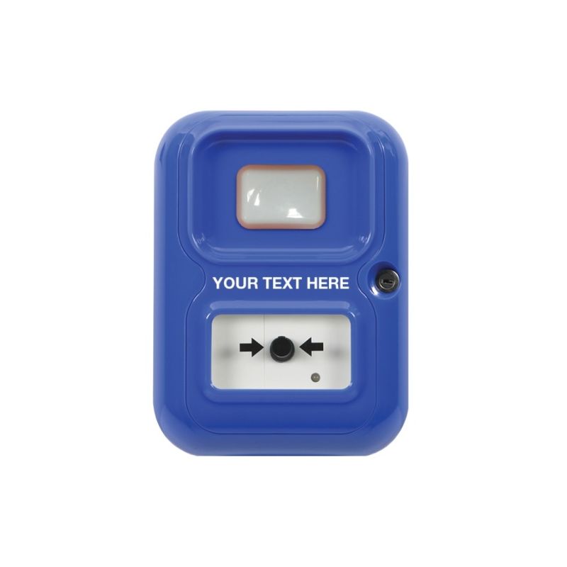 STI STI-AP-3-B-X STI. Pulsador Alert Point con flash. Color azul.