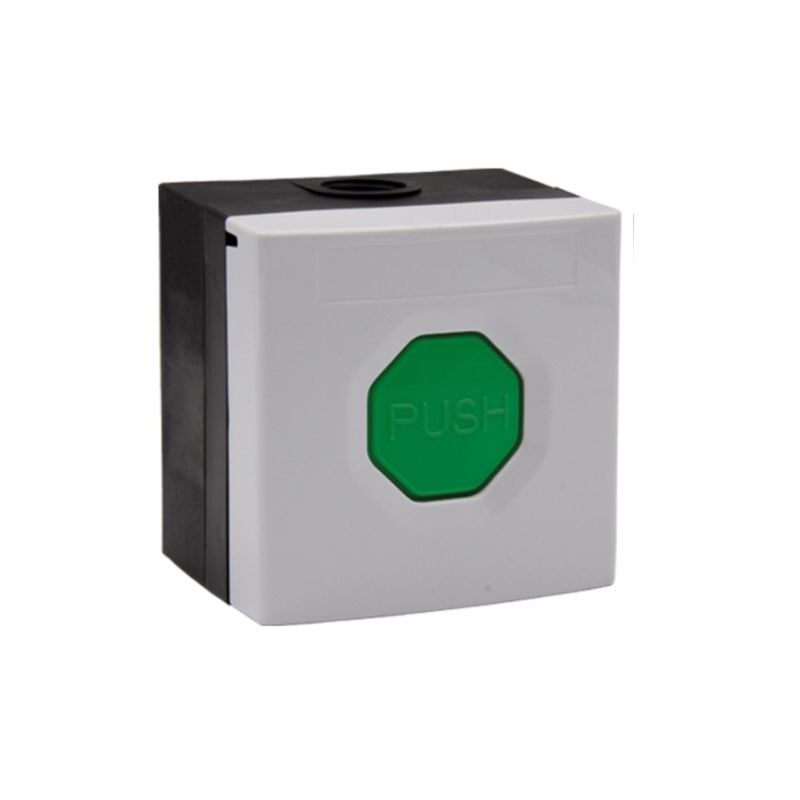 STI WSS3 7G14 STI. WSS3 push button. White casing, green button