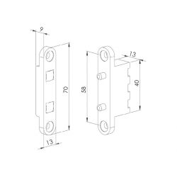 Fermax 2913 2C DOOR CONTACTS (DOUBLE)