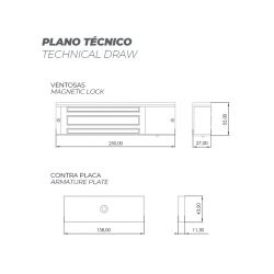 Fermax 30521 SURFACE ÉLECTROMAGNÉTIQUE 280KG